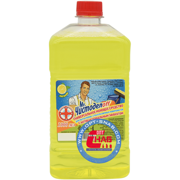  моющее средство для полов и стен “Mr.Чистоделоff”, лимон .